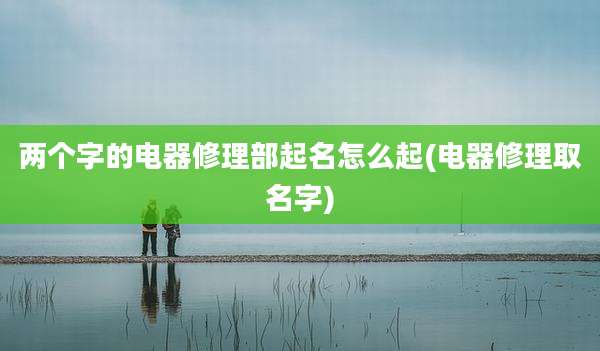 两个字的电器修理部起名怎么起(电器修理取名字)