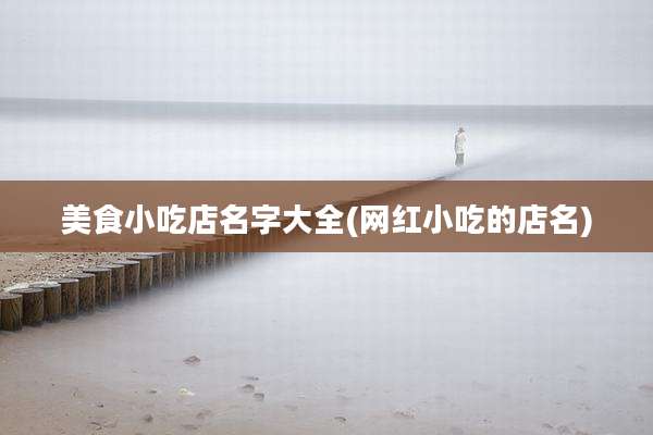 美食小吃店名字大全(网红小吃的店名)