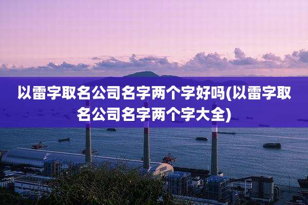 以雷字取名公司名字两个字好吗(以雷字取名公司名字两个字大全)