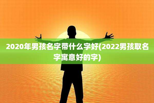 2020年男孩名字带什么字好(2022男孩取名字寓意好的字)