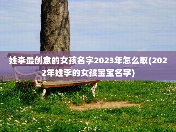 姓李最创意的女孩名字2023年怎么取(2022年姓李的女孩宝宝名字)