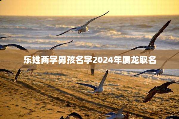 乐姓两字男孩名字2024年属龙取名
