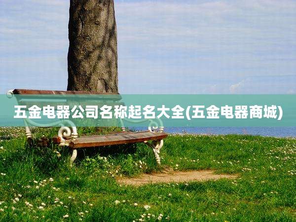 五金电器公司名称起名大全(五金电器商城)