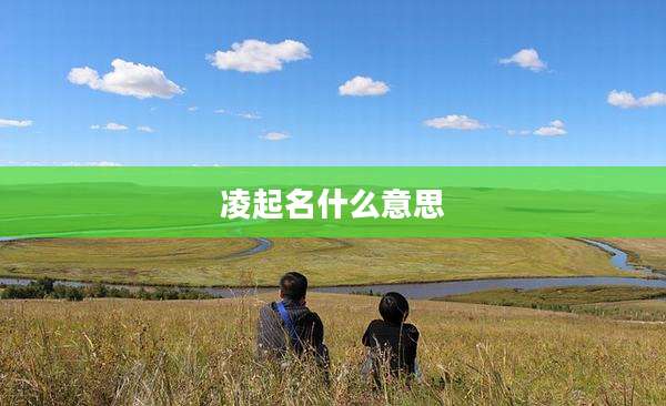 凌起名什么意思