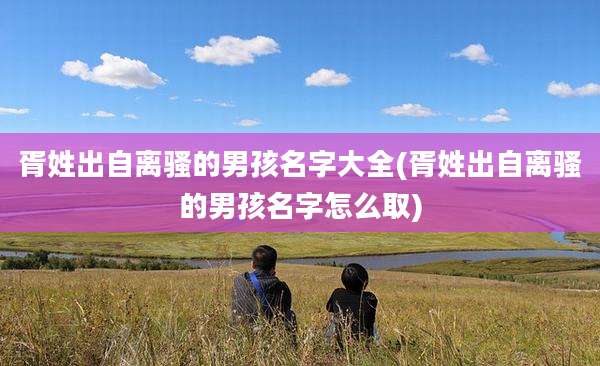 胥姓出自离骚的男孩名字大全(胥姓出自离骚的男孩名字怎么取)