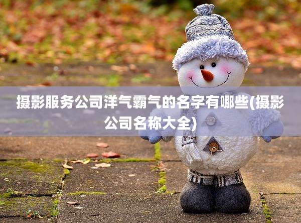 摄影服务公司洋气霸气的名字有哪些(摄影公司名称大全)