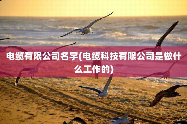 电缆有限公司名字(电缆科技有限公司是做什么工作的)