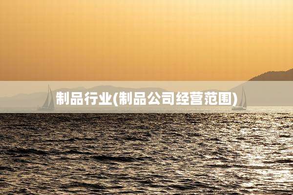 制品行业(制品公司经营范围)