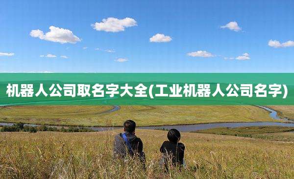 机器人公司取名字大全(工业机器人公司名字)