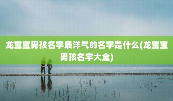 龙宝宝男孩名字最洋气的名字是什么(龙宝宝男孩名字大全)