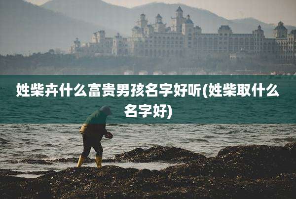 姓柴卉什么富贵男孩名字好听(姓柴取什么名字好)