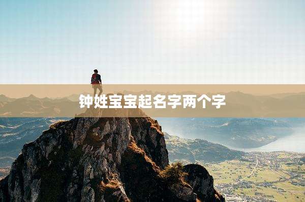 钟姓宝宝起名字两个字