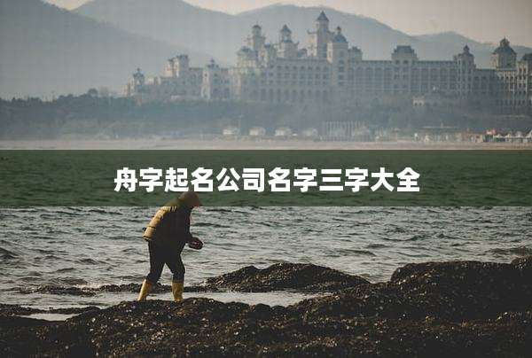 舟字起名公司名字三字大全