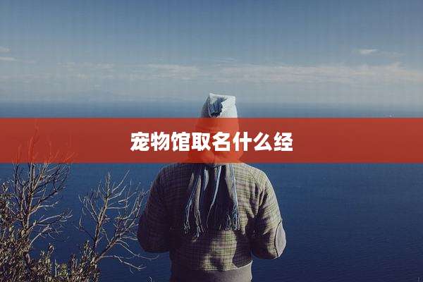 宠物馆取名什么经