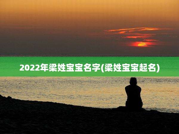 2022年梁姓宝宝名字(梁姓宝宝起名)