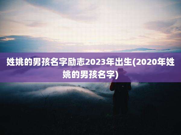 姓姚的男孩名字励志2023年出生(2020年姓姚的男孩名字)