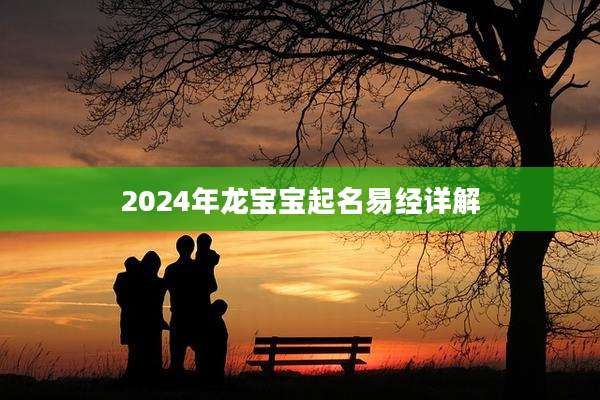 2024年龙宝宝起名易经详解