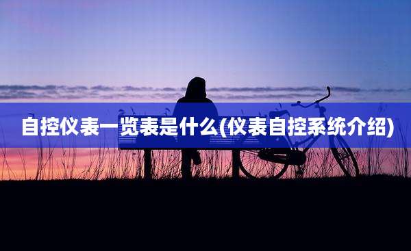 自控仪表一览表是什么(仪表自控系统介绍)