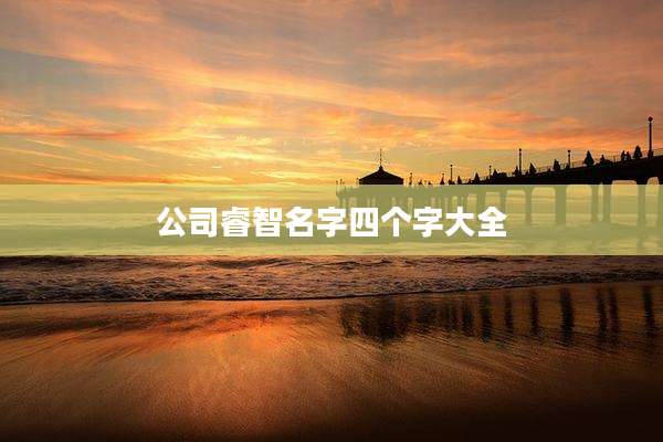 公司睿智名字四个字大全