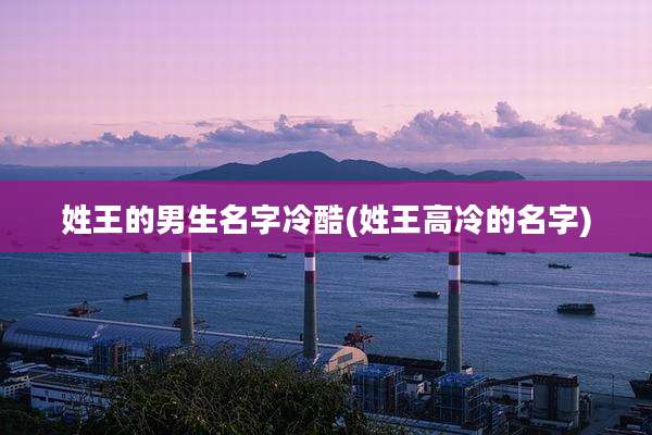 姓王的男生名字冷酷(姓王高冷的名字)