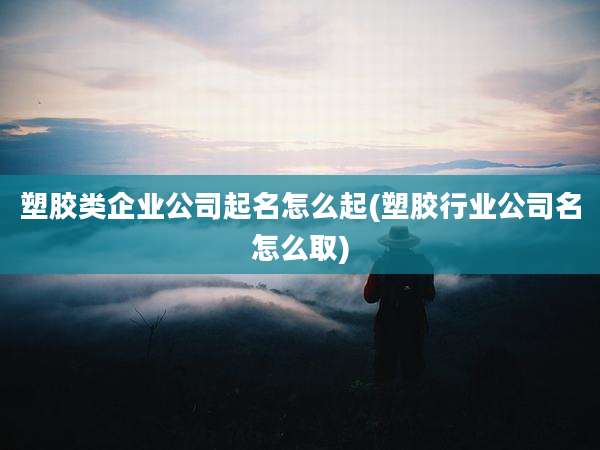 塑胶类企业公司起名怎么起(塑胶行业公司名怎么取)