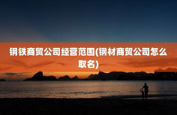 钢铁商贸公司经营范围(钢材商贸公司怎么取名)