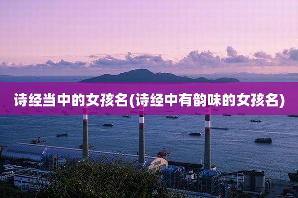 诗经当中的女孩名(诗经中有韵味的女孩名)