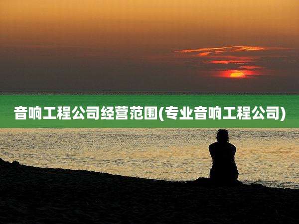 音响工程公司经营范围(专业音响工程公司)