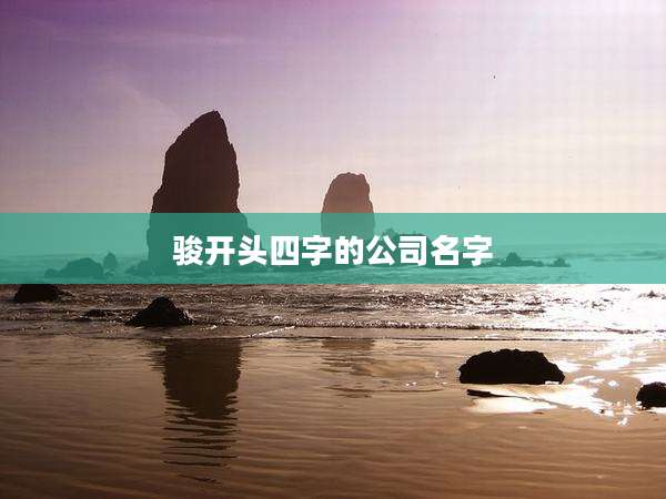 骏开头四字的公司名字