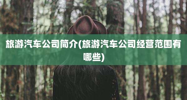 旅游汽车公司简介(旅游汽车公司经营范围有哪些)