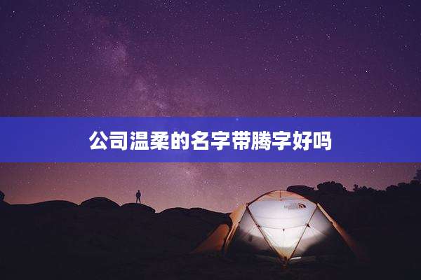 公司温柔的名字带腾字好吗