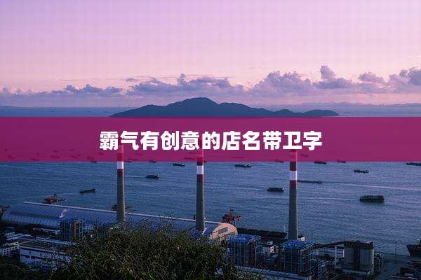 霸气有创意的店名带卫字