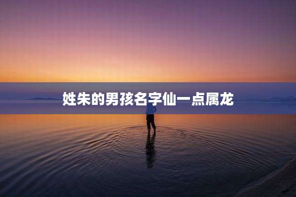 姓朱的男孩名字仙一点属龙