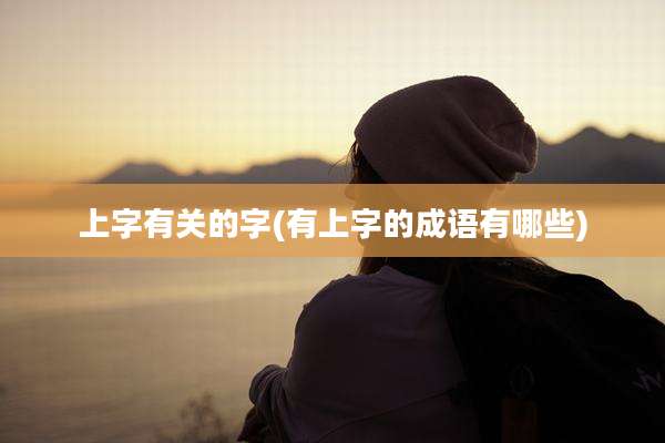 上字有关的字(有上字的成语有哪些)