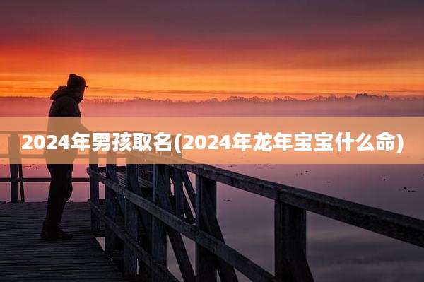 2024年男孩取名(2024年龙年宝宝什么命)
