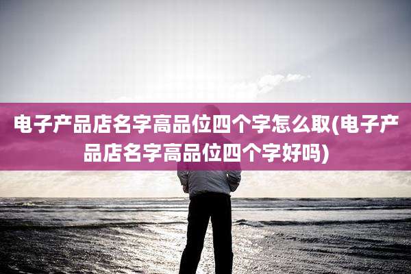 电子产品店名字高品位四个字怎么取(电子产品店名字高品位四个字好吗)
