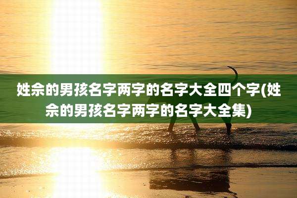 姓佘的男孩名字两字的名字大全四个字(姓佘的男孩名字两字的名字大全集)