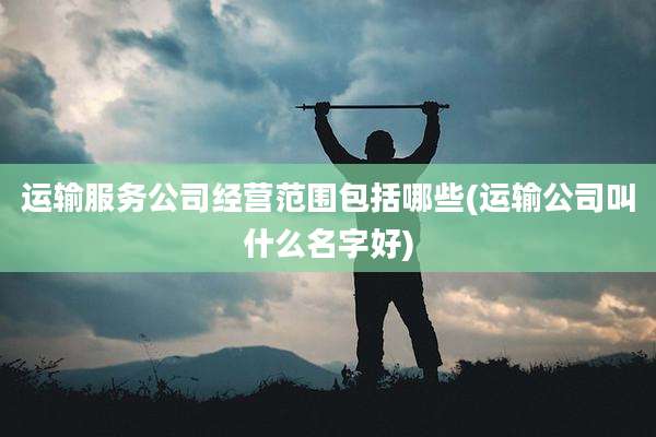 运输服务公司经营范围包括哪些(运输公司叫什么名字好)