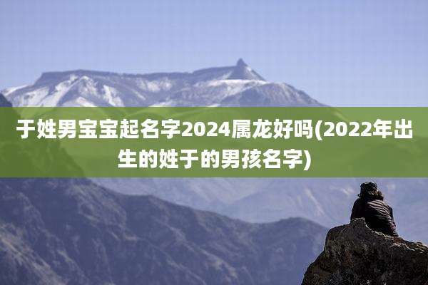 于姓男宝宝起名字2024属龙好吗(2022年出生的姓于的男孩名字)