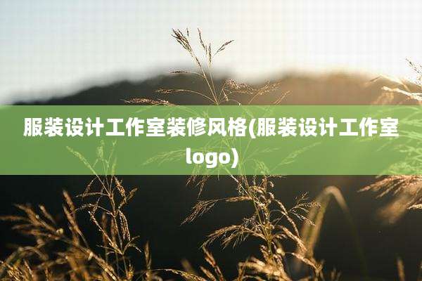 服装设计工作室装修风格(服装设计工作室logo)