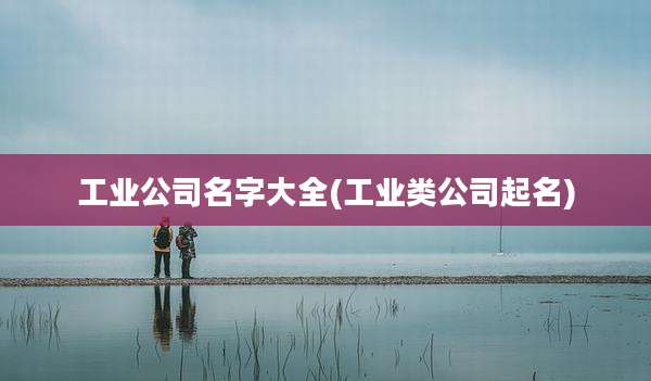 工业公司名字大全(工业类公司起名)