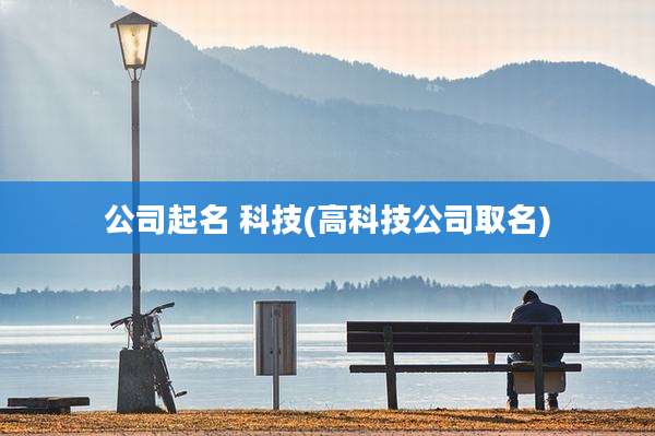 公司起名 科技(高科技公司取名)