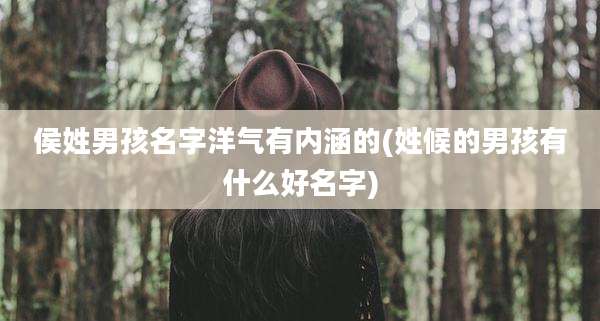 侯姓男孩名字洋气有内涵的(姓候的男孩有什么好名字)