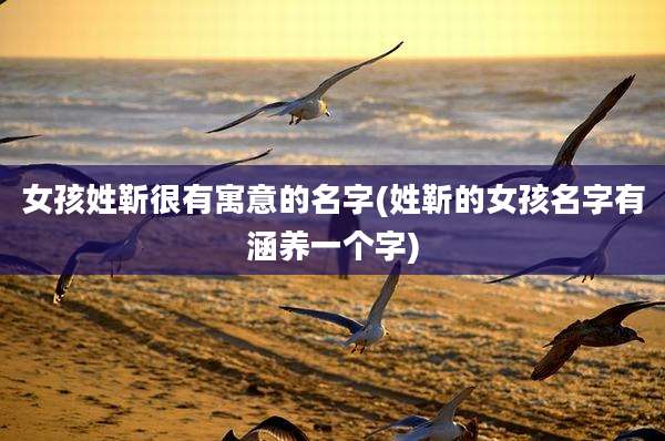 女孩姓靳很有寓意的名字(姓靳的女孩名字有涵养一个字)