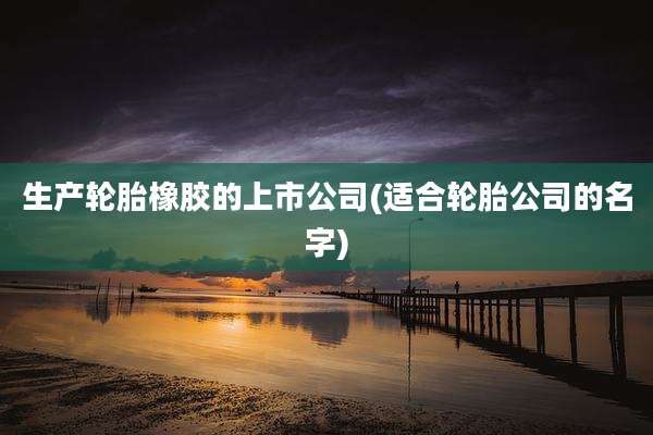 生产轮胎橡胶的上市公司(适合轮胎公司的名字)