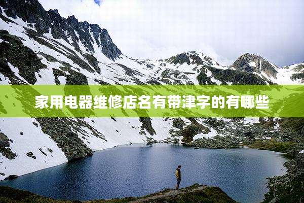 家用电器维修店名有带津字的有哪些
