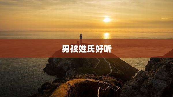 男孩姓氏好听