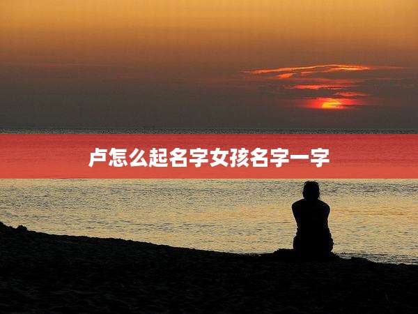 卢怎么起名字女孩名字一字