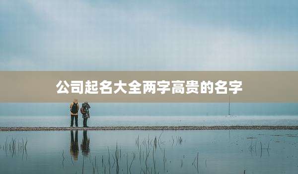 公司起名大全两字高贵的名字