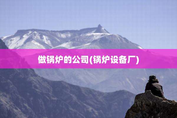 做锅炉的公司(锅炉设备厂)